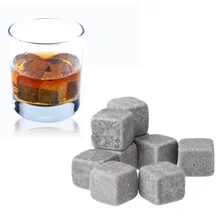 9 шт ледяные камни для виски охладитель напитков кубики пивные камни гранитный мешочек