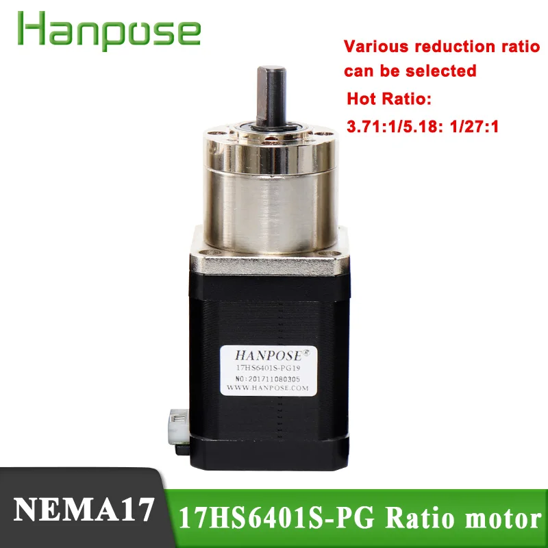 Экструдер Nema 17 17HS6401S PG шестеренка для 3D принтера шаговый двигатель