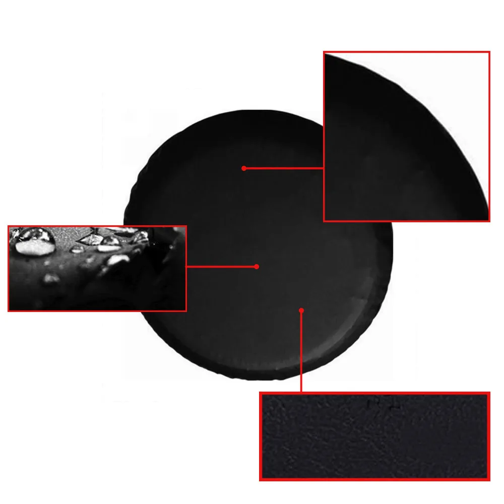 Универсальный для 1" черный запасное колесо крышка Мягкий защитный чехол