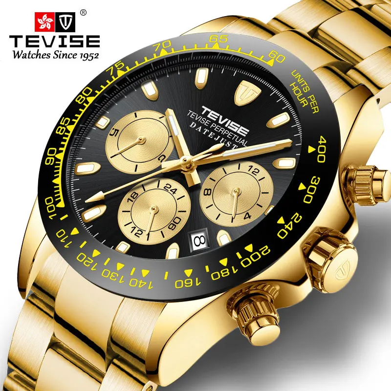 

TEVISE Men Watch Luxury Business Watch Mechanical Watch Date Automatic Watch for Men Clock Male t838a Relogio Masculino