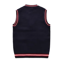 Новинка года; стильный жилет для мальчиков; сезон весна-осень; большой детский жилет; трикотажный детский жилет; Детский свитер; пуловер