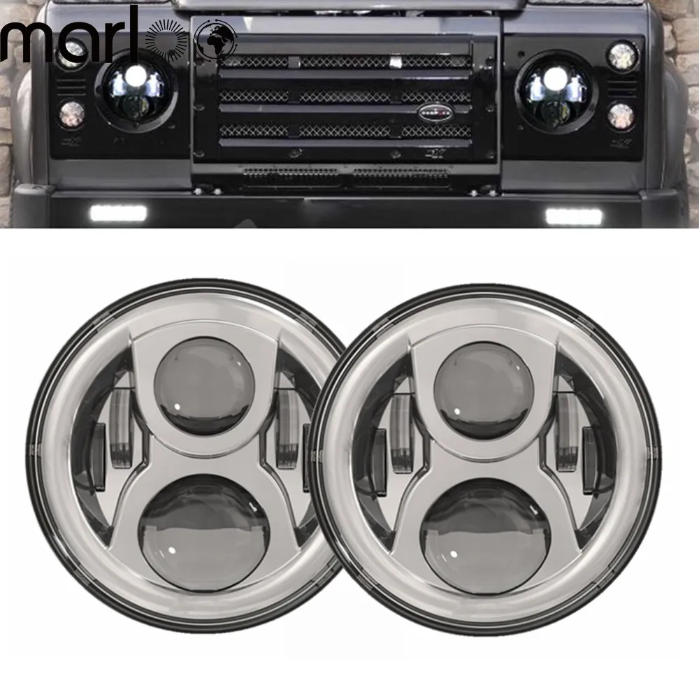 

Фары круглые, 7 дюймов, 120 Вт, для Toyota, Chevrolet C10, Jeep Wrangler JK, TJ, CJ, Sahara Rubicon 97-18, 2 шт.