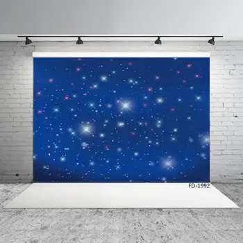 

Glitter Star Blue Blue Sky Sparkle Photocall Background Kid Baby Shower Photography Photo Studio Props Photographic Backdrops