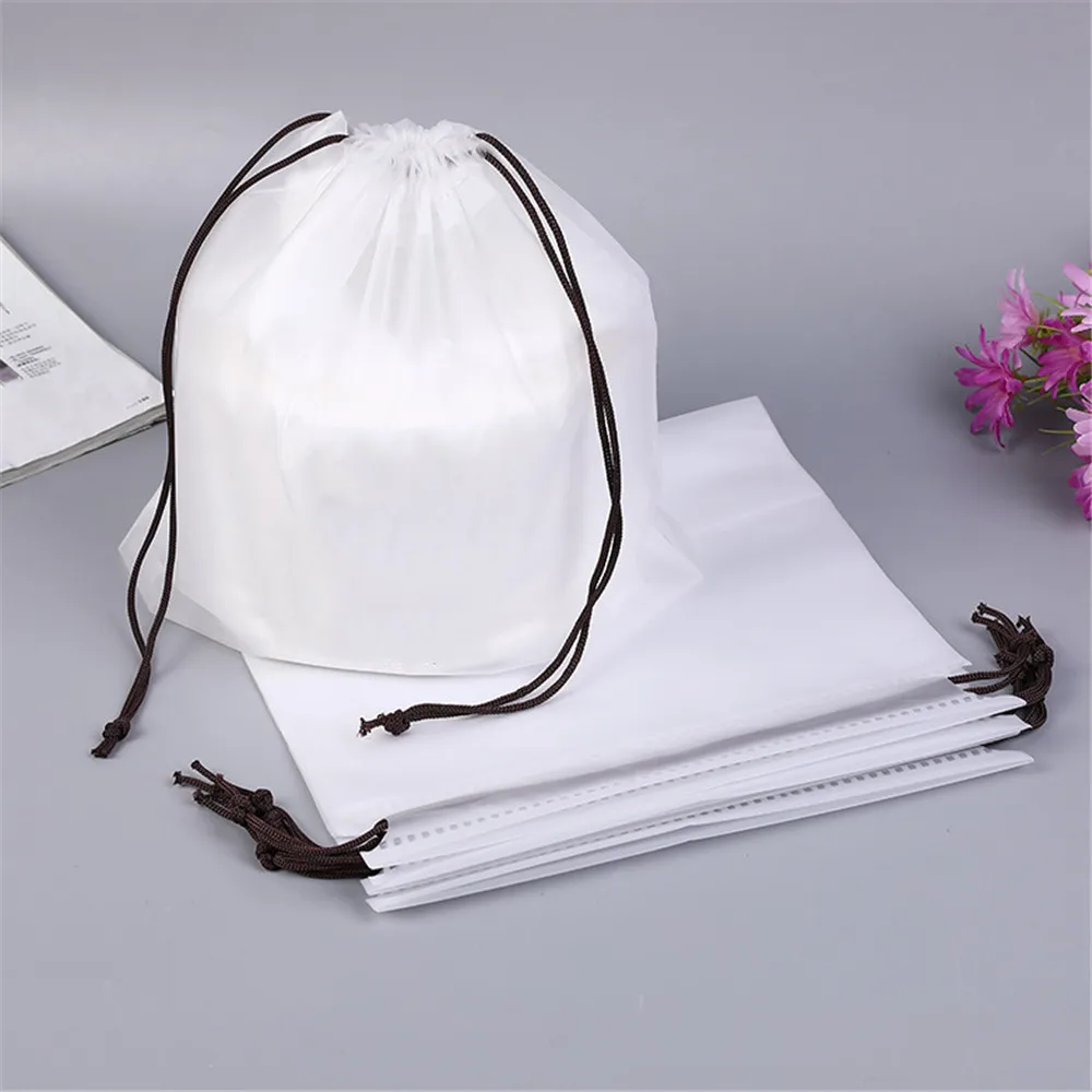 

1 PC Transparent Drawstring Bag travel organizer Shoes Storage Bag Clothes Packing travel accessories