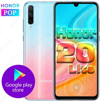 

HONOR 20 lite MobilePhone 6.3 inch in-screen Octa Core Quick charge Android 9.0 Google play