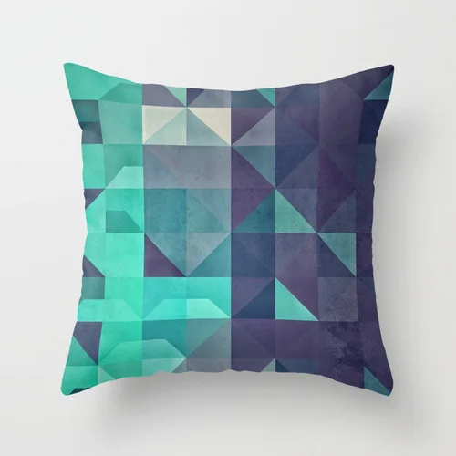 Marble simple abstract geometry pillow pillow short plush pillowcase customization christmas cushions Cushions