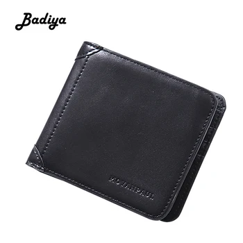 

Fashion Men Wallet PU Leather Solid Color Clutch Bag Short Hasp Zipper Coin Purse Bifold Billfold Multi-card Slots Card Holder