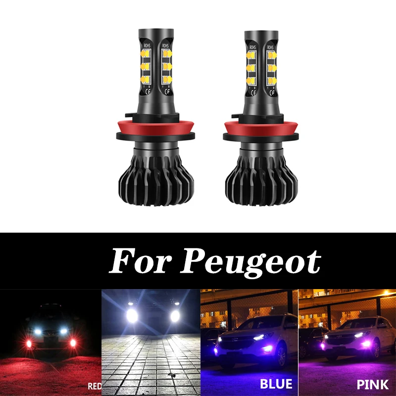 2pcs Car Led H8 H11 Lights Fog Driving Lamp Bulb For Peugeot 407 2008 301 2013-2014 3008 2011-2013 Headlight | Автомобили и