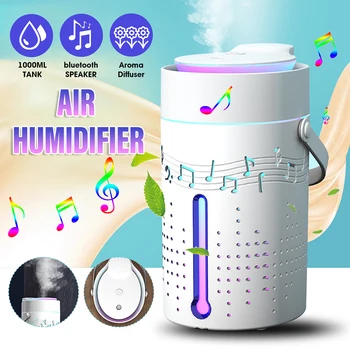 

Bluetooth Aromatherapy diffuser Air Cleansing Aroma Diffuser Machine Essential Oil Ultrasonic Mist Maker Quiet Car USB