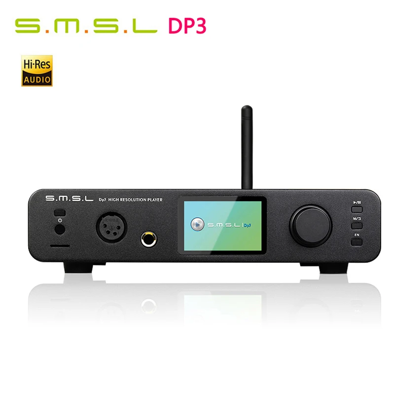 Цифровой плеер SMSL DP3 Hi Res ES9018Q2C USB декодер усилитель 32 бит/384 кГц DSD256 двусторонний