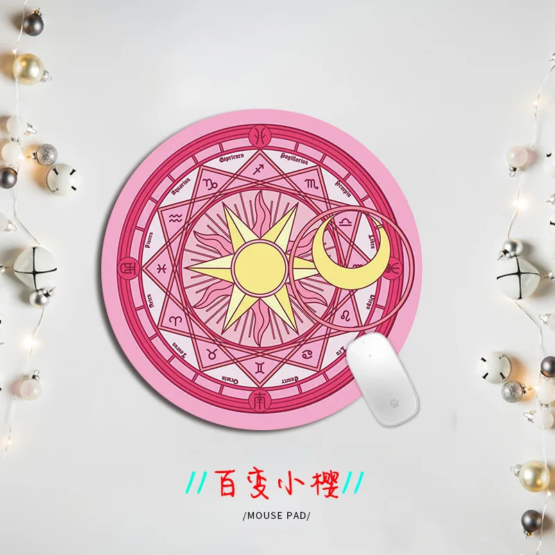 PINKTORTOISE Cartoon plant Pattern Mouse Pad Round Mousepad Office Mice Pad Rubber Home Computer Anti slip 1 PINKTORTOISE Cartoon plant Pattern Mouse Pad Round Mousepad Office Mice Pad Rubber Home Computer Anti slip 4