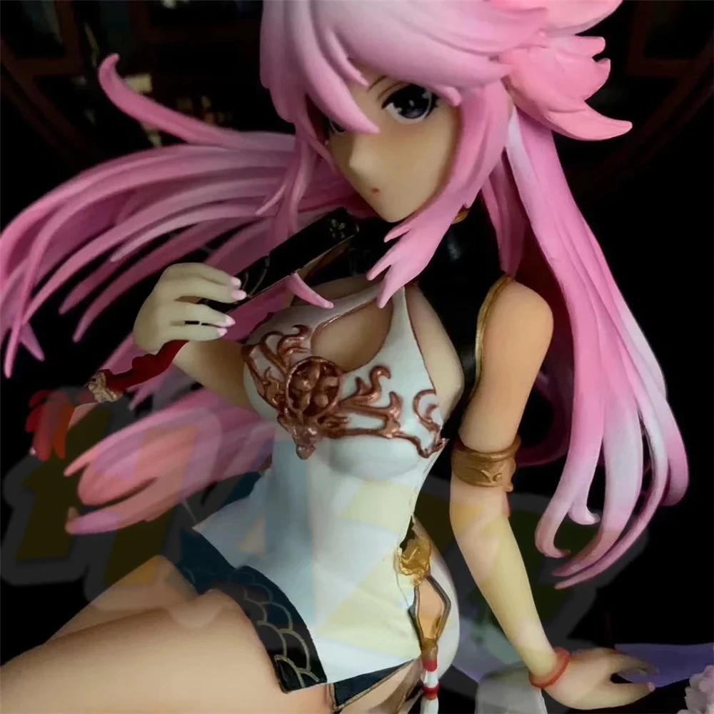 Anime Honkai Impact 3 Sakura Yae Heretic Miko cheongsam PVC Figure No Box 31cm Anime Honkai Impact 3 Sakura Yae Heretic Miko cheongsam PVC Figure No Box 31cm