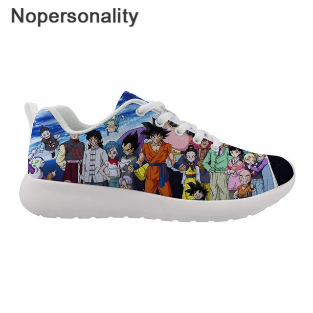 Nopersonality Men's Sneakers Cartoon Anime Dragon Ball Z Print Lightweight Breathable Shoes for Male Teenager Vulcanize Shoes - Цвет: HMA350Z42