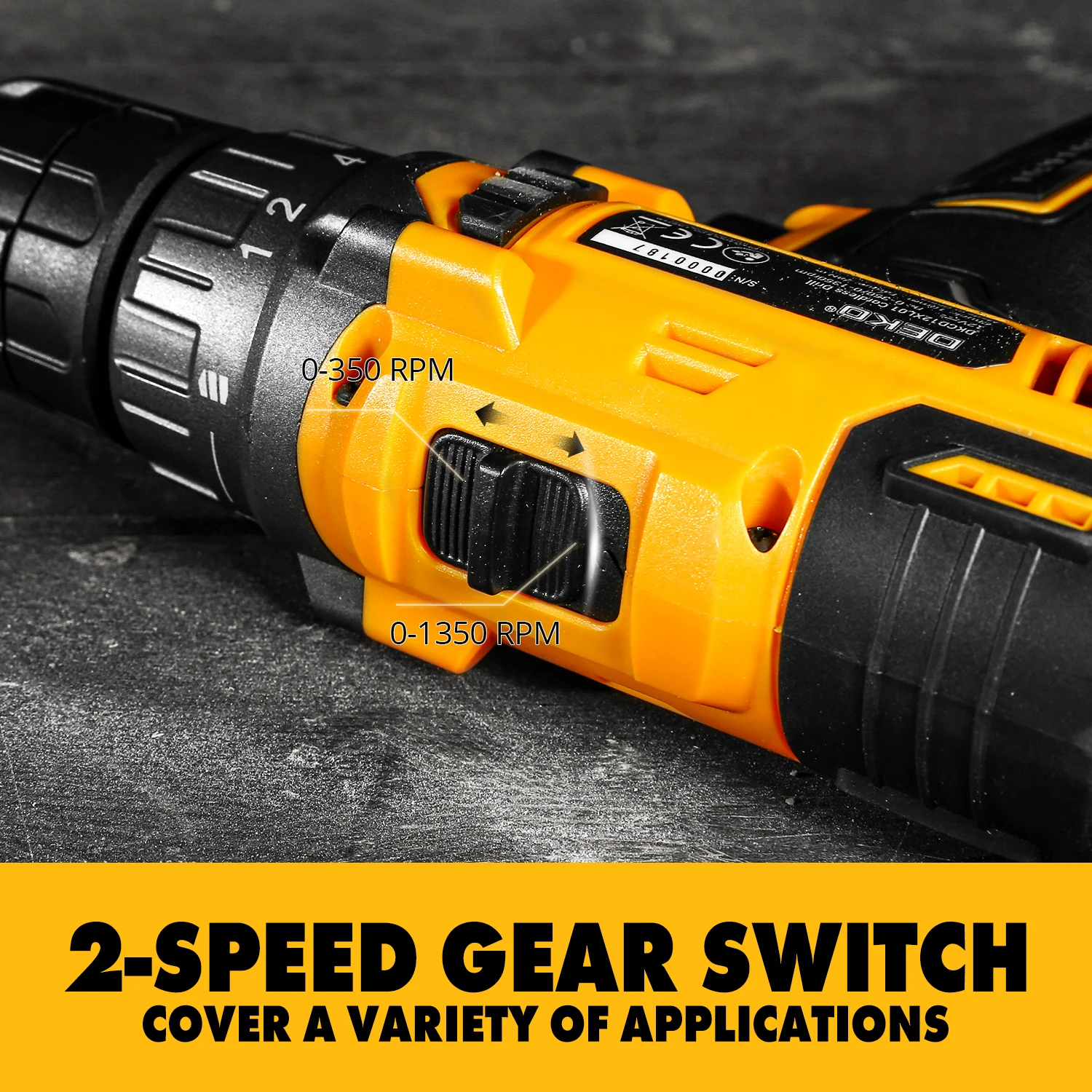 DEKO New 12V Cordless Drill Electric Screwdriver Lithium-Ion