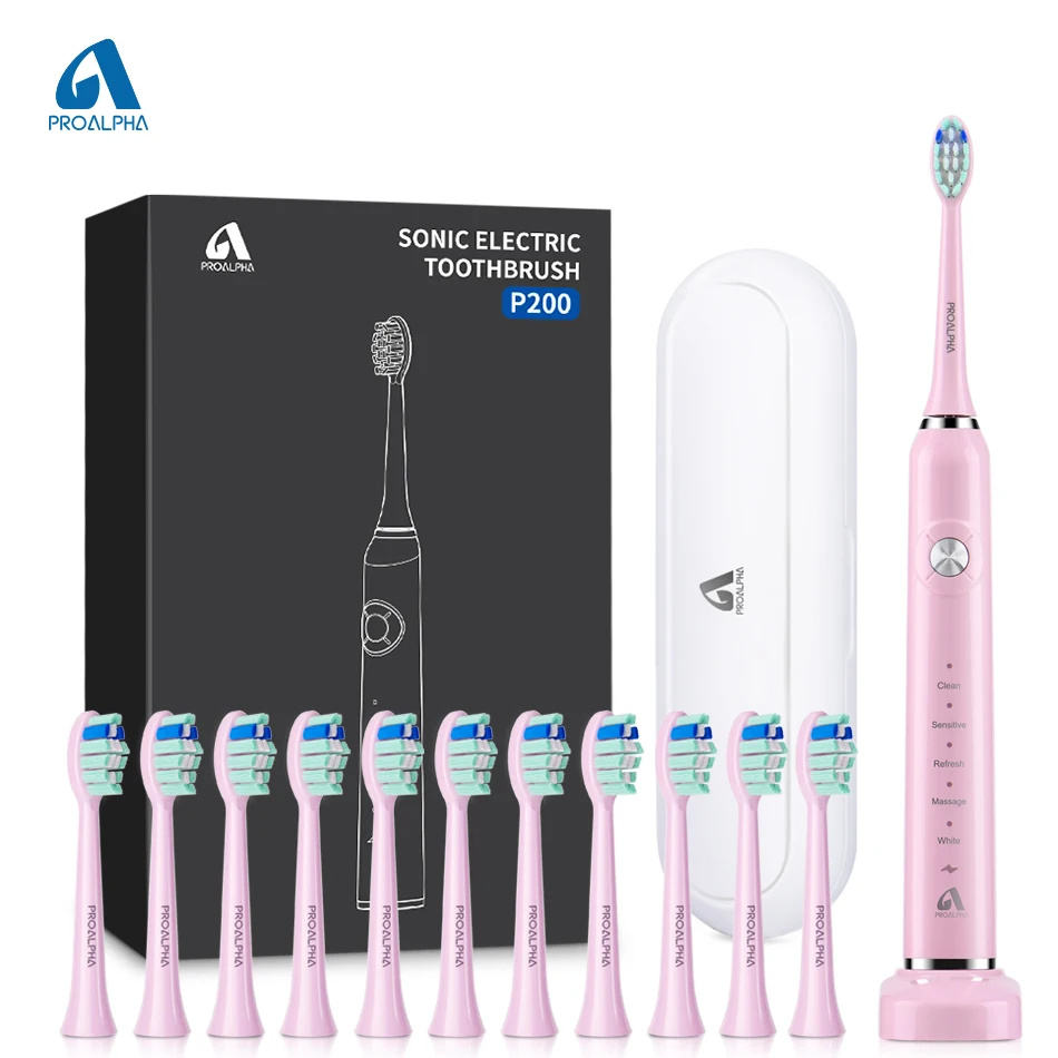 Sonic Electric Tooth Brush Proalpha Electric Toothbrush for Adults