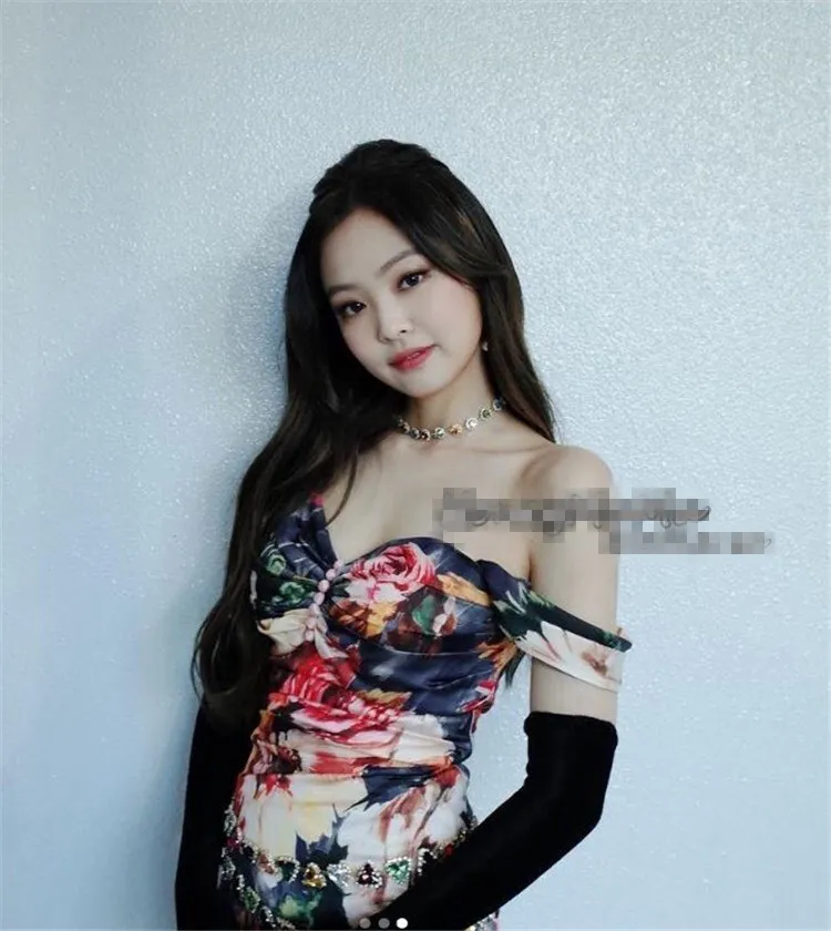 Kpop Blackpink Дженни же Стразы ожерелье женские летние вечерние танцы простой дикий цвет ожерелье сладкий ключицы цепи Подарки