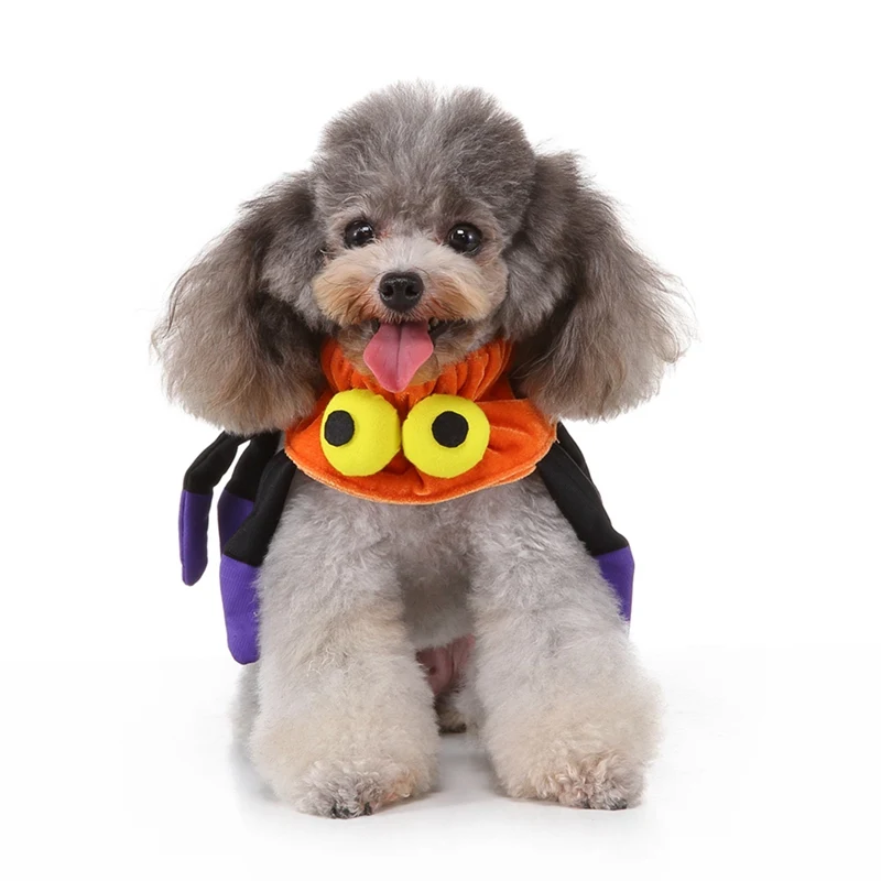 Хэллоуин животное паук-кукла шарф собака Регулируемый смешной воротник для косплея держать шею тепло для праздника вечерние аксессуары для косплея