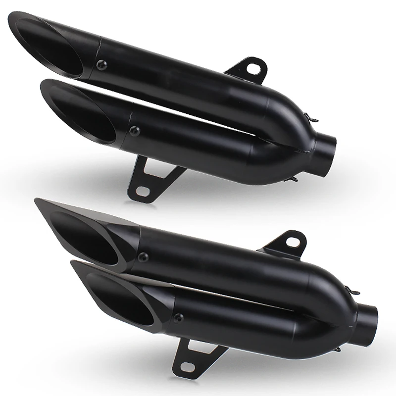 For Honda FORZA 300 2017 2018 2019 Black Exhaust Muffler Vent Tube Front Elbow Link Connect Pipe Motorcycle System - Image 2