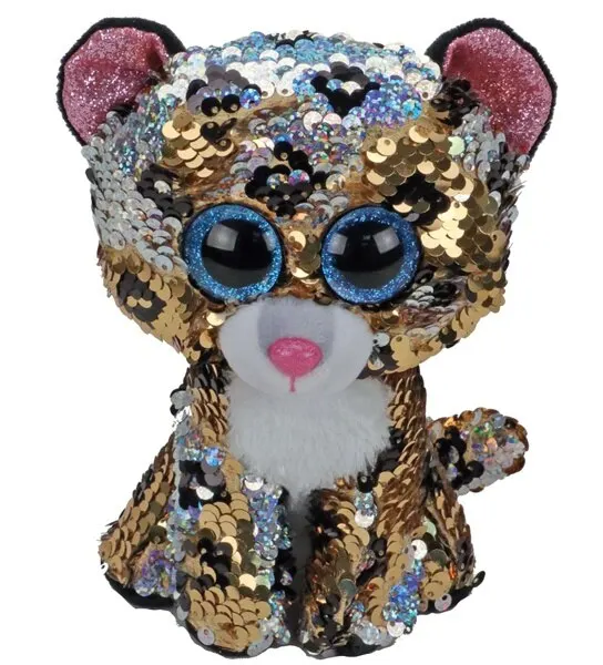 Soft toy Ty leopard sequin 15 cm (36345) Stuffed toys Plush Toys for children Pillow hugs Large stuffed Gift | Игрушки и хобби