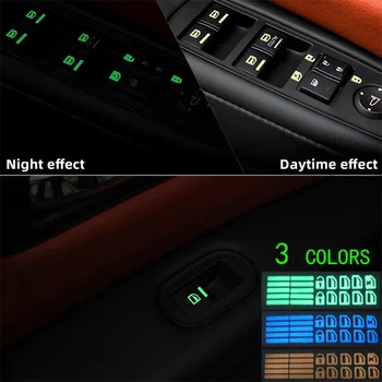 

Car window button stickers car stickers luminous decoration car supplies for Toyota Camry Prado 2017 2018 CHR Prius Corolla RAV4