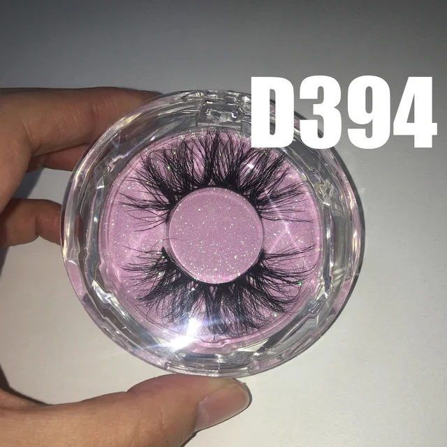 BossGirl Lashes False Eyelashes Natural Long 22mm 20mm 3D 5D Real Mink Handmade Lightweight Comfortable D414 D394 round