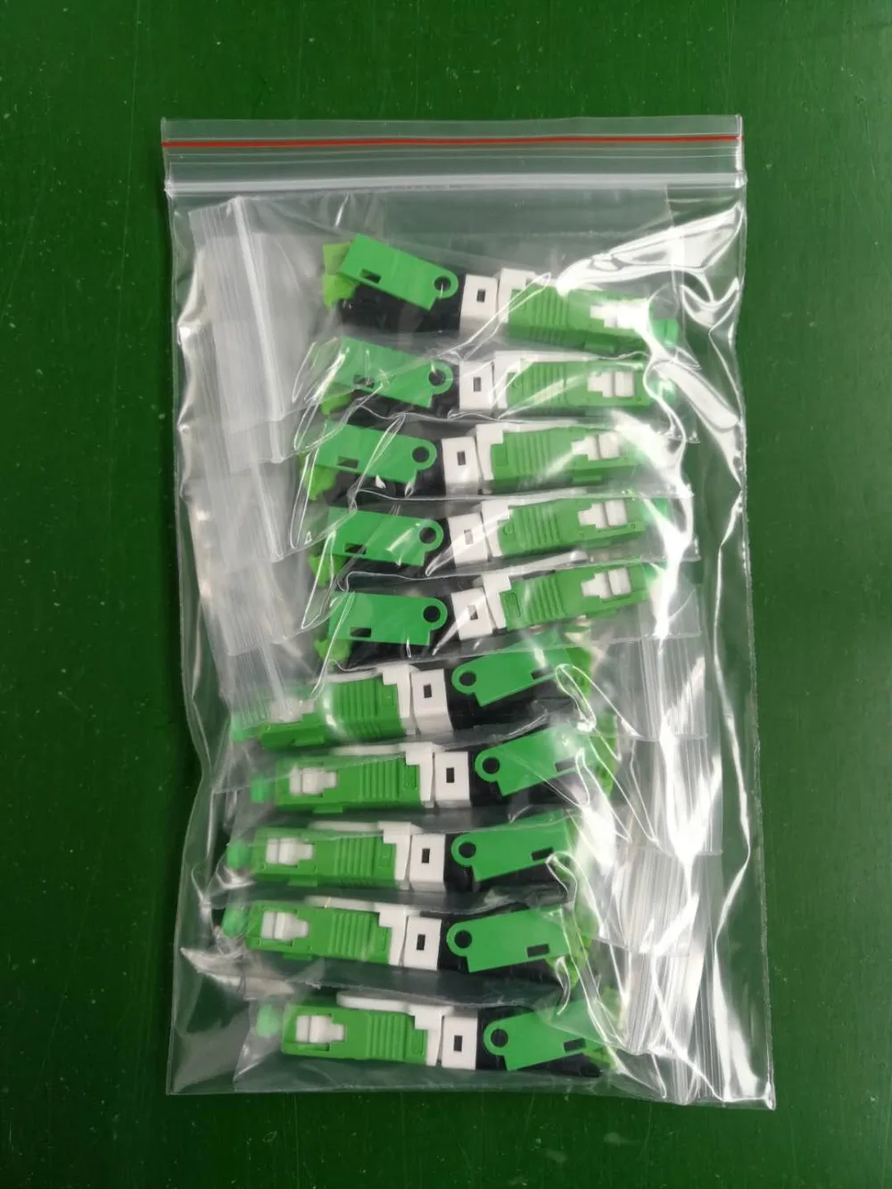 Free Shipping 100 SC APC Fiber Optic Fast Connector SC Fast Connector Fiber SC Adapter FTTH Single Mode SC Quick Connector