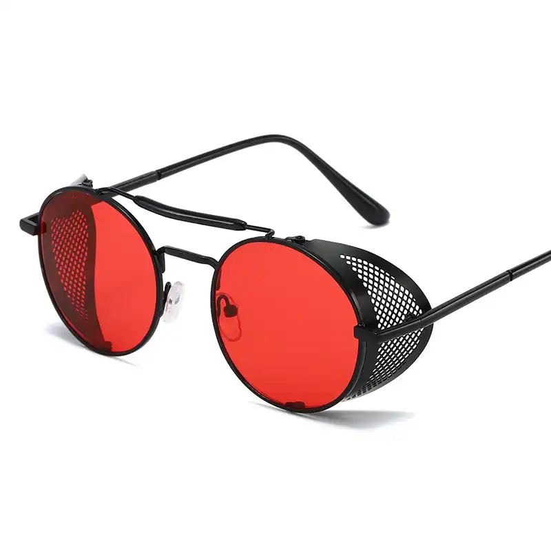 HatPanda Occhiali da sole rotondi polarizzati Steampunk Occhiali da sole  retrò per uomo e donna Donna Abbigliamento outlookplanningdevelopment.com.au