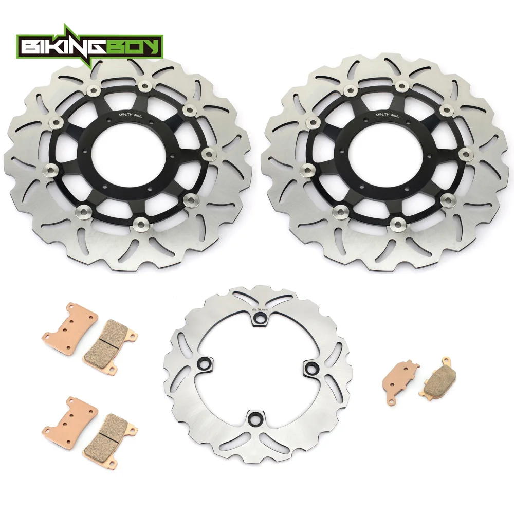 BIKINGBOY для HONDA CBR 600 RR CBR600RR RR5 RR6 05 06 2005 2006 Полный Комплект Передние Задние тормозные диски роторы колодки