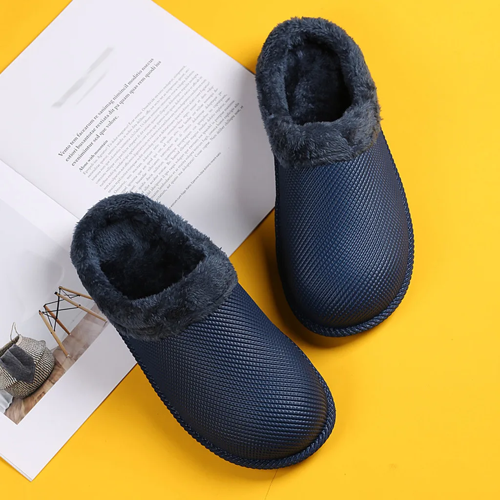 Winter Plush Men's Large Size Casual Wild Shoes Comfortable Round Toe Man's Cotton Slippers Кроссовки Мужские#xew