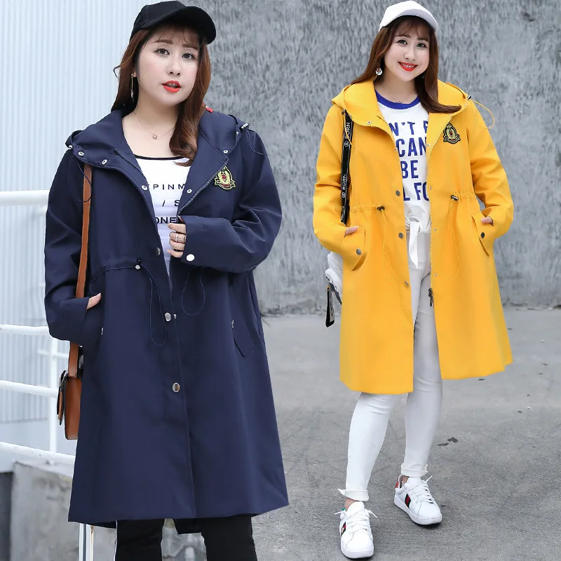

[Xuan chen] Large GIRL'S Middle Long Coat Korean-style Autumn New Style Plus-sized Trench Coat on Behalf of Y003