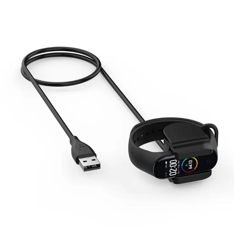 30/100 см USB Clip-on Тип кабель для зарядки с адаптером Зарядное устройство Шнур для Xiaomi Mi группа 4 браслет