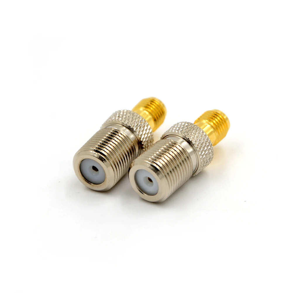 1pcs Female F Type Jack To SMA Female Plug Straight RF Coax Adapter F To SMA Convertor to Connector
