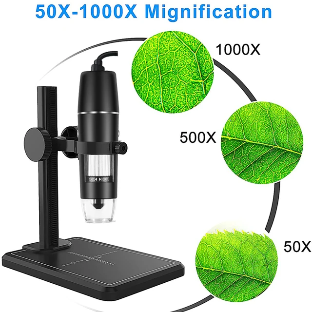 Microscope de poche numérique HURRISE - Grossissement 50X à 1600X