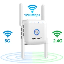 Aliexpress - 5g WiFi Repeater Router Signal Wifi Amplifier Wifi Extender 1200Mbps Wi fi Booster 2.4G 5 Ghz Long Range Wireless Repeater Wifi
