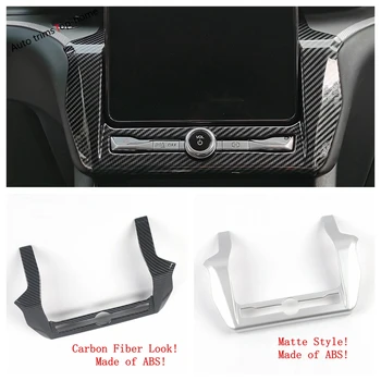 

Central Control AC Air Conditioning Panel Frame Cover Trim For Ford Explorer 2020 2021 Carbon Fiber / Matte Accessories Interior