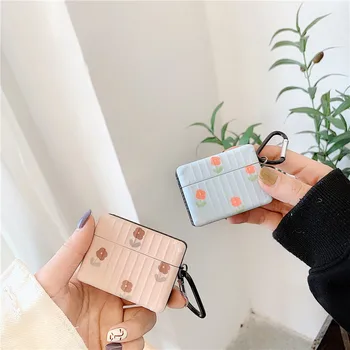 

Cute Flowers Suitcase Earphone Headset Accessorie Silicon Case For Airpods 1 2 Pro Protective Wireless Bluetooth Headset Cover