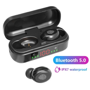 

V8 TWS Touch Control Wireless Bluetooth Earphone LED Electricity Display Wireless Sports Stereo Earbud Headset Dropshipping