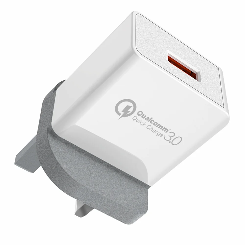 KISSCASE UK 18 Вт Быстрое зарядное устройство QC 3,0 USB зарядник Быстрая зарядка Сетевое зарядное устройство для телефона для iPhone samsung Xiaomi huawei переходник