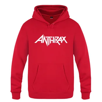 

ANTHRAX Rock Band Hoodies Men 2018 Men's Pullover Fleece Hooded Sweatshirts
