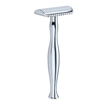 

Long Handle Razor Copper-Zinc Alloy Men's Double-Sided Portable Razors Safety Shaver