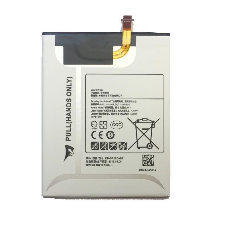 

Tablet Li-Polymer Battery For Samsung Galaxy Tab A 7.0 T280 T285 Replacement Battery EB-BT280ABE 4000mAh