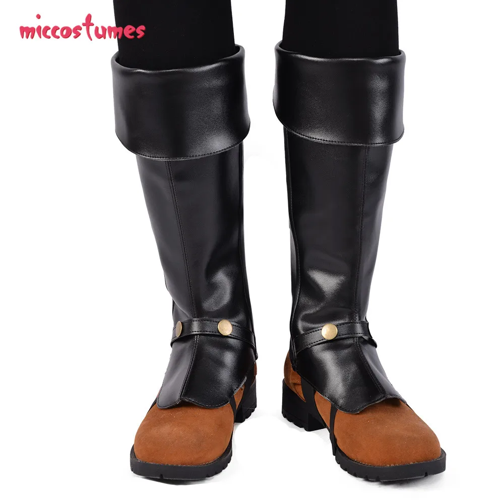 

Men Deluxe Adult Pirate Boot Covers with Studs and Zipper