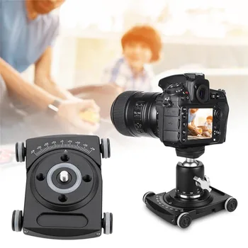 

Mobile Rolling Sliding Dolly Stabilizer Video Rail Track Camera Holder With 1/4 Screws For Phone And DSLR Cameras