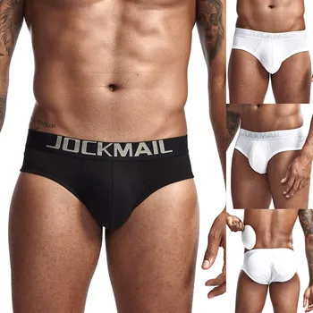 

Mens Sexy Pouch Pants Underwear Soft Briefs Panties Removable Falsies Underpants Male Gay underwear Underpants 2020 calzoncillo