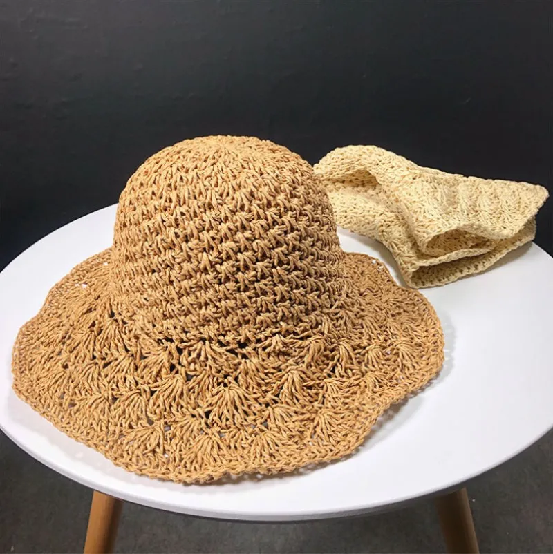 

Female summer small new style wind hat visor sun protection sun hat foldable wild big Korean version
