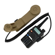 H250 тактическая гарнитура переговорный адаптер военный ручной динамик микрофон PTT Kenwood домофон микрофон DE