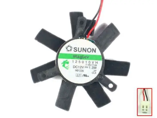 

SUNON 125010VH 11.MS.CT.GN DC 12V 1.3W 50x50x10mm Server Cooling Fan