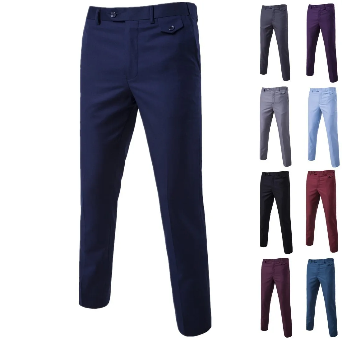 

Men's England Slim Fit Large Size Suit Pants Groom Best Man Formal Wear Suit Pants Men Business Large Size Trousers