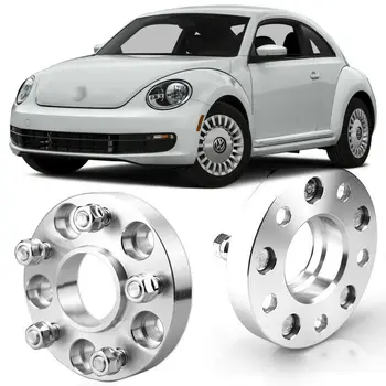 

2pcs Wheel Spacers Centric Hub Adapters 5x4.4 57.1mm 14x1.5 Stud For VW Beetle