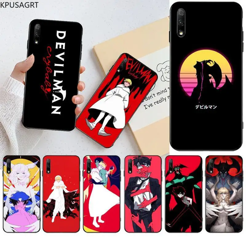 KPUSAGRT аниме devilman crybaby чехол для телефона Huawei Honor 30 20 10 9 8 8x 8c v30 Lite view pro | Мобильные